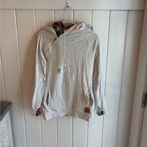 Women’s Christmas plaid Gray Hoodie